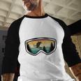 My Favorite Ski Buddies Call Me Dad For Ski Dad Men Baseball Raglan Shirt