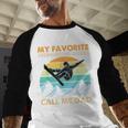 My Favorite Snowboarding Buddies Call Me Dad Snowboarder Men Baseball Raglan Shirt