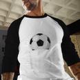 My Favorite Soccer Player Calls Me Dad Father's Day Daddy Men Baseball Raglan Shirt