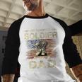 My Favorite Solider Calls Me Dad Proud Army Dad Men Baseball Raglan Shirt