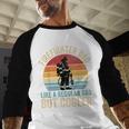 Firefighter Dad Like Regular Dad But Cooler Father's Day Men Baseball Raglan Shirt
