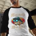 Fishing Father's Day Dad Fisherman Birthday Graphic Men Baseball Raglan Shirt