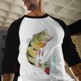 Fishing Shirts PEACOCK BASS Fishing Art Shirt For Dad Men Baseball Raglan Shirt