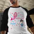 Gender Reveal Party Shirt Mermaid Or Pirate Dad Wants Pirate Men Baseball Raglan Shirt Gender Reveal Party Shirt Mermaid Or Pirate Dad Wants Pirate Men Baseball Raglan Shirt