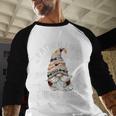 Grandpa Fathers Day Gnome For Men And Best Dad Pun Men Baseball Raglan Shirt