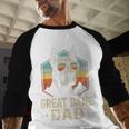 Great Dane Dad Vintage Men Baseball Raglan Shirt