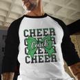 Green Sport Loud Proud Cheer Coach Dad Father's Day Men Baseball Raglan Shirt