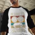 Groovy Daddy 60s Outfit 70s Themed Party Costume Dad Hippie Men Baseball Raglan Shirt
