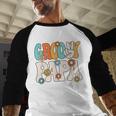 Groovy Papa Dad Retro Hippie 60s 70s Party Outfit Men Men Baseball Raglan Shirt Groovy Papa Dad Retro Hippie 60s 70s Party Outfit Men Men Baseball Raglan Shirt
