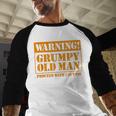 Grumpy Old Man Tee Shirt For Grandfathers Dads Father's Day Men Baseball Raglan Shirt