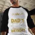 Happy It's My Dad's 50th Birthday 1975 50 Years Old Men Baseball Raglan Shirt Happy It's My Dad's 50th Birthday 1975 50 Years Old Men Baseball Raglan Shirt