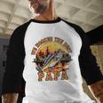 We Hooked The Best Papa Ever Fishing Dad Papa's Day Men Baseball Raglan Shirt