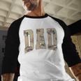 Hunting Dad Duck Camouflage Camo Waterfowl Duck Camo Men Men Baseball Raglan Shirt