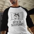 Husky Dog Pajama Husky Official Sleepshirt Mom Dad Kid Men Baseball Raglan Shirt