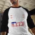 I'm A Dad Pawpaw And A Veteran Shirt Men Grandpa Fathers Day Men Baseball Raglan Shirt