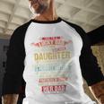 I'm A Lucky Dad I Have A Awesome Daughter She's Stubborn Men Baseball Raglan Shirt
