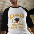 I'm A Super Proud Dad Of A 2025 Master's Degree Graduate Men Baseball Raglan Shirt
