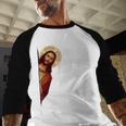 I'm Telling Dad Religious Christian Jesus Meme Men Baseball Raglan Shirt