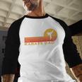 Karate Dad Martial Arts Retro Men Baseball Raglan Shirt