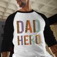 Kids Fathers Day Shirt For Son Daughter My Dad Is My Hero Men Baseball Raglan Shirt