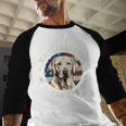 Labrador Retriever Dog Dad Men Baseball Raglan Shirt