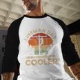Lineman Dad Like A Regular Dad But Cooler Lineman Men Baseball Raglan Shirt
