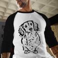 Long Hair Dachshund Lover Doxie Mom Dad Cute Wiener Dog Small Men Baseball Raglan Shirt