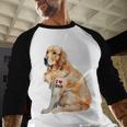 I Love Dad Patriotic Golden Retriever Canine Dog Lover Men Baseball Raglan Shirt I Love Dad Patriotic Golden Retriever Canine Dog Lover Men Baseball Raglan Shirt