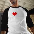 I Love My Daughter Fathers Day For Dad Men Baseball Raglan Shirt