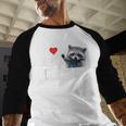 I Love Jesus And Raccoons Mom Dad Christian Love Jesus Bible Men Baseball Raglan Shirt