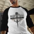 Man Of God Husband Dad Grandpa Cross Christian Men Baseball Raglan Shirt