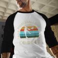 Man's Pickleball Dad Like A Regular Dad But Cooler Men Baseball Raglan Shirt