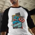 Marvel Captain America Legendary Dad Father's Day Men Baseball Raglan Shirt Marvel Captain America Legendary Dad Father's Day Men Baseball Raglan Shirt