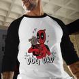 Marvel Super Heroes Pets Deadpool Loves Dogpool Dog Dad Men Baseball Raglan Shirt