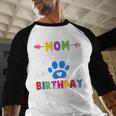 Mom And Dad Mom Of The Birthday Boy Dog Paw Family Matching Men Baseball Raglan Shirt Mom And Dad Mom Of The Birthday Boy Dog Paw Family Matching Men Baseball Raglan Shirt
