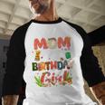 Mom And Dad Birthday Girl Matching Family Party Decorations Men Baseball Raglan Shirt