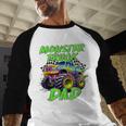 Monster Truck Dad Family Matching Birthday Party Fathers Day Men Baseball Raglan Shirt