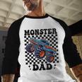 Monster Truck Dad Family Matching Monster Trucks Birthday Men Baseball Raglan Shirt Monster Truck Dad Family Matching Monster Trucks Birthday Men Baseball Raglan Shirt