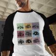 In My Monster Trucks Dad Era Men Baseball Raglan Shirt