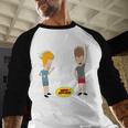 MTV Beavis And Butthead This Dad Rocks Men Baseball Raglan Shirt