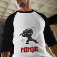 Ninja Favor Shirt For Men Dad Of The Birthday Boy Men Baseball Raglan Shirt