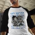 No More Mr Nice Guy Alpha Wolf Meme Dad Papa Men Men Baseball Raglan Shirt