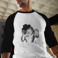 Not Now Kitten Daddy Increasing Shareholder Value Alpha Wolf Men Baseball Raglan Shirt