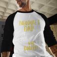 Theodore's Dad Text Men Boys Men Baseball Raglan Shirt
