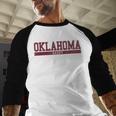Oklahoma Dad University Sports Men Baseball Raglan Shirt