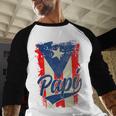 Papi Puerto Rican Dad Puerto Rico Pride Boricua Father's Day Men Baseball Raglan Shirt Papi Puerto Rican Dad Puerto Rico Pride Boricua Father's Day Men Baseball Raglan Shirt