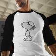Peanuts Snoopy Cool Dad Men Baseball Raglan Shirt