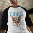 Pembroke Welsh Corgi Corgi Dad Men Baseball Raglan Shirt