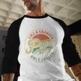 Pops Like a Grandpa Only Cooler Vintage Retro Pops Dad Men Baseball Raglan Shirt