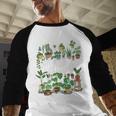 Potted Plant Dad Men Baseball Raglan Shirt